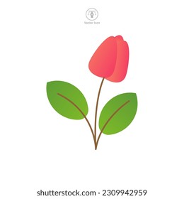 Flower Icon symbol template for graphic and web design collection logo vector illustration