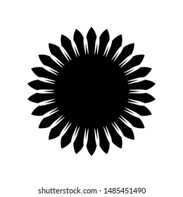 Flower icon trendy design template on white background