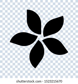 Flower icon trendy design template with blank screen