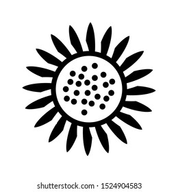 Flower icon trendy design template on white background