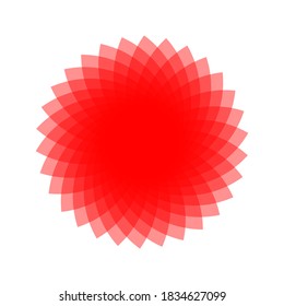 Flower icon trendy design template on white background