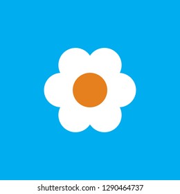 Flower Icon in trendy flat style isolated on grey background. Spring symbol for your web site design, logo, app, UI.