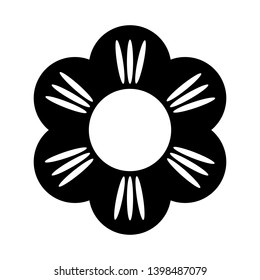 Flower icon in trendy flat style vector 