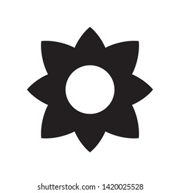 Flower icon in trendy flat style design. Vector graphic illustration. Flower symbol for website design, logo, app, and ui. EPS 10.