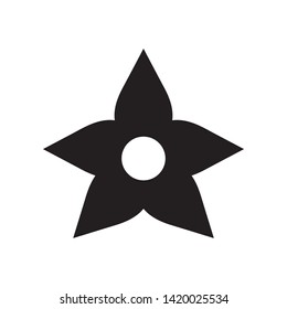 Flower icon in trendy flat style design. Vector graphic illustration. Flower symbol for website design, logo, app, and ui. EPS 10.