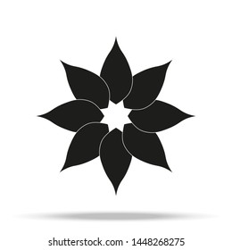 Flower Icon in trendy flat style isolated on grey background. Spring symbol for your web site design, logo, app, UI. Vector illustration,