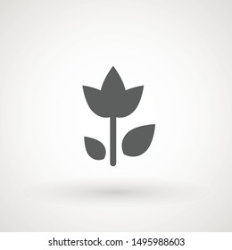 Flower Icon in trendy flat style isolated on grey background. Spring symbol for your web site design, logo, app, UI. Vector illustration, EPS10.