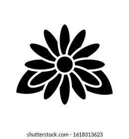 Flower Icon in trendy flat style isolated on white background. Spring symbol for your web site design