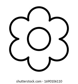 Flower Icon in trendy flat style isolated on grey background. Spring symbol