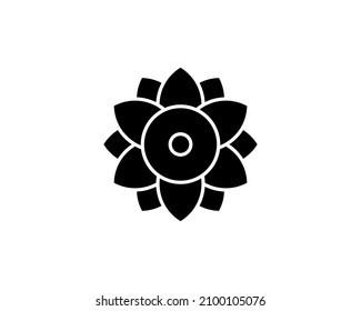 Icono de las flores en un estilo plano de moda aislado en el fondo blanco. Símbolo de primavera para el diseño de su sitio web, logotipo, aplicación, interfaz de usuario. Ilustración del vector, EPS10.