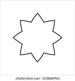 Flower icon. Flower icon in trendy flat style isolated on white background.