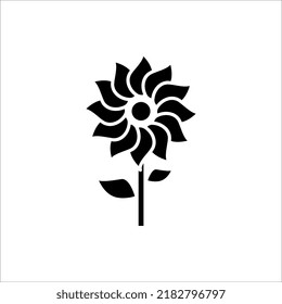 Icono de las flores en un estilo plano de moda aislado en el fondo blanco.