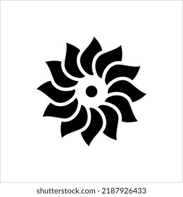Flower Icon in trendy flat style isolated on white background.