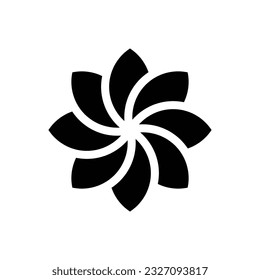 Flower icon in trendy flat style isolated on white background.