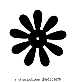 Flower icon in trendy flat style isolated on gray background. Spring symbol for your web site design, logo, app, UI. Vector illustration.