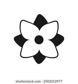 Flower Icon in trendy flat style isolated on white background. Spring symbol for your website design, logo, app, UI. Outline Vector illustration.