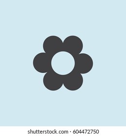 Flower Icon in trendy flat style isolated on grey background. Spring symbol for your web site design, logo, app, UI. Vector illustration,