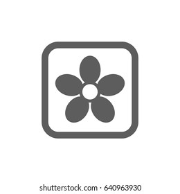 Flower Icon in trendy flat style isolated on white background. Award symbol for your web site design, logo, app, UI. Vector illustration, EPS10.