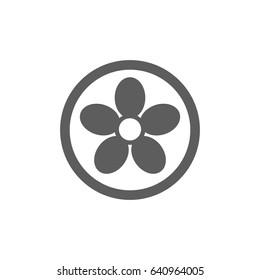 Flower Icon in trendy flat style isolated on white background. Award symbol for your web site design, logo, app, UI. Vector illustration, EPS10.