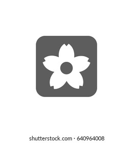 Flower Icon in trendy flat style isolated on white background. Award symbol for your web site design, logo, app, UI. Vector illustration, EPS10.