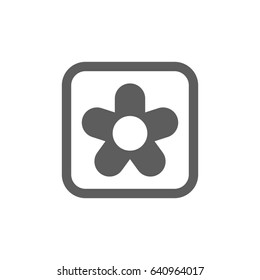Flower Icon in trendy flat style isolated on white background. Award symbol for your web site design, logo, app, UI. Vector illustration, EPS10.