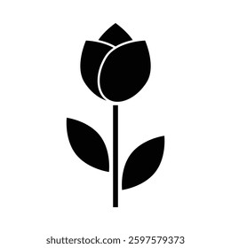 flower icon tulip sign vector