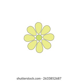 Blumensymbol. Wird in Apps und auf Websites verwendet. Blumen-Logo-Design. Vektorgrafik.