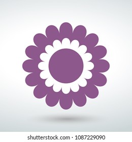flower icon vector