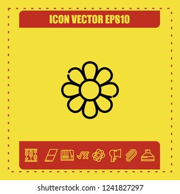 Flower icon vector