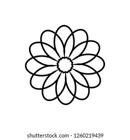 flower icon, vector