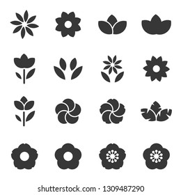 flower icon vector 