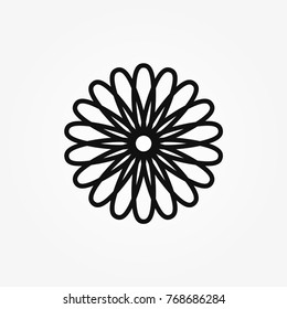 Flower icon vector