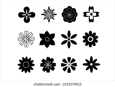 flower icon vector art design