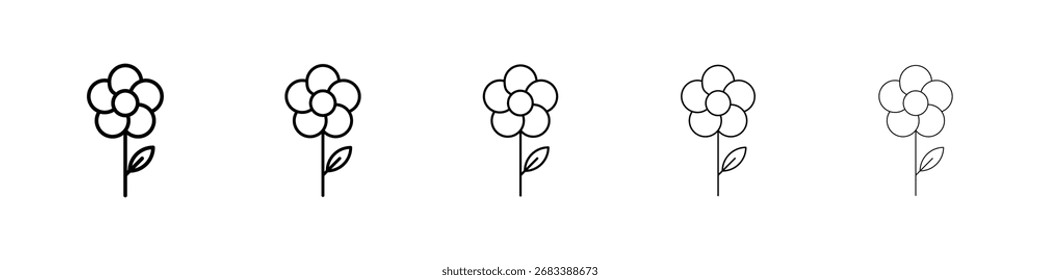 Blumensymbol Vektorgrafik