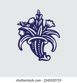 flower icon vector art natural