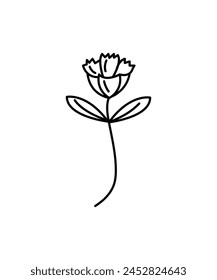flower icon, vector best line icon.