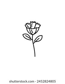flower icon, vector best line icon.