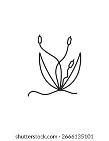flower icon, vector best line icon.