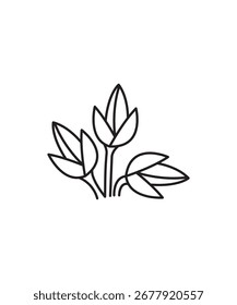 ícone de flor, ícone de melhor linha do vetor.