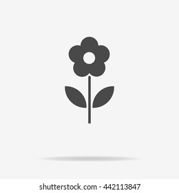 Flower icon. Vector concept illustration for design.