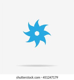 Flower icon. Vector concept illustration for design.