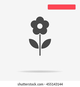 Flower icon. Vector concept illustration for design.