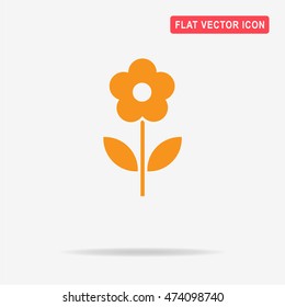 Flower icon. Vector concept illustration for design.