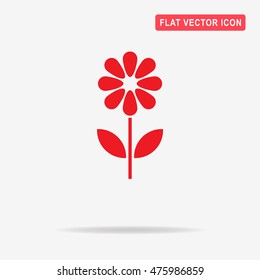 Flower icon. Vector concept illustration for design.