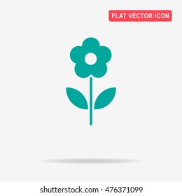 Flower icon. Vector concept illustration for design.