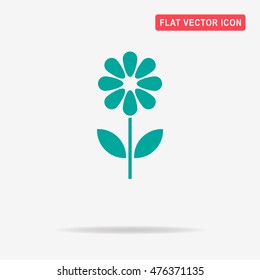 Flower icon. Vector concept illustration for design.