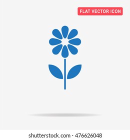 Flower icon. Vector concept illustration for design.