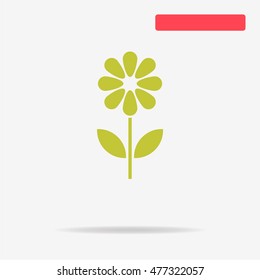 Flower icon. Vector concept illustration for design.