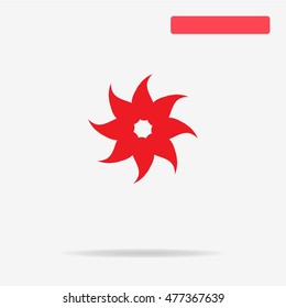 Flower icon. Vector concept illustration for design.