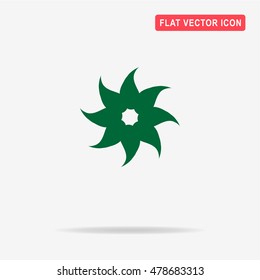 Flower icon. Vector concept illustration for design.